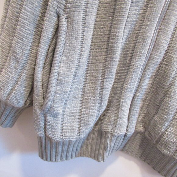 Draper's & Damon's gray zip front long sleeve cardigan sweater *Sz M* - Picture 3 of 5